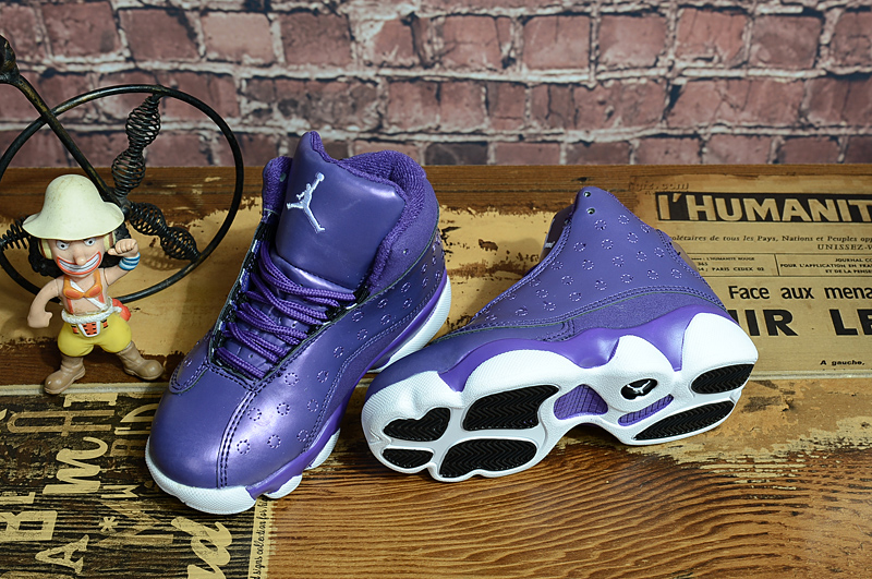 New Air Jordan 13 Retro Purple Blue For Kids